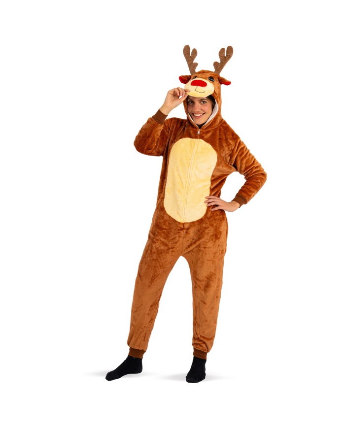 TUTONA RENNA IN PELLICCIA DI PILE  IN BUSTA C/GANCIO